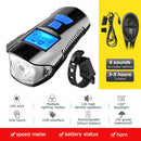 Farol para Bike com velocímetro e buzina