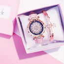 Relógio + Bracelete Céu Estrelado