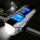 Farol para Bike com velocímetro e buzina