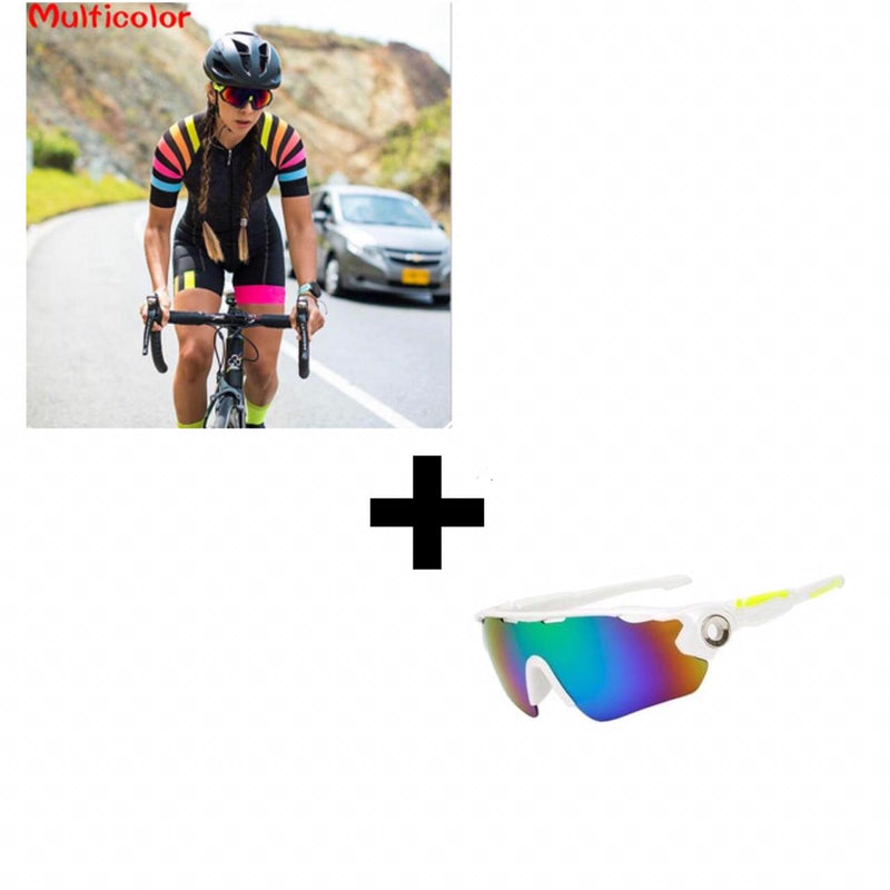Macaquinho Ciclismo + Óculos Brosailyang