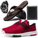 Kit Tênis SF Outlet Running com Chinelo + Carteira + Relógio