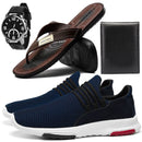 Kit Tênis SF Outlet Running com Chinelo + Carteira + Relógio