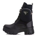 Bota Feminina Coturno Monolith Prada Preta Blogueirinha