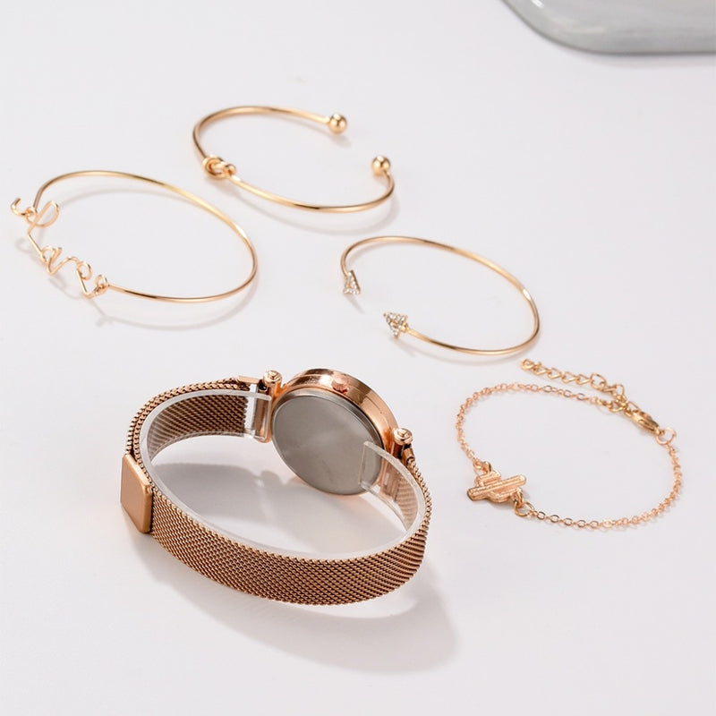 Relógio LVPAI + 4 pulseiras