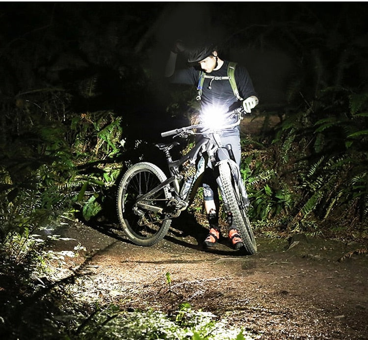 Farol para Bike com velocímetro e buzina
