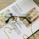 Óculos de Sol feminino sem aro STILETTO BOOK