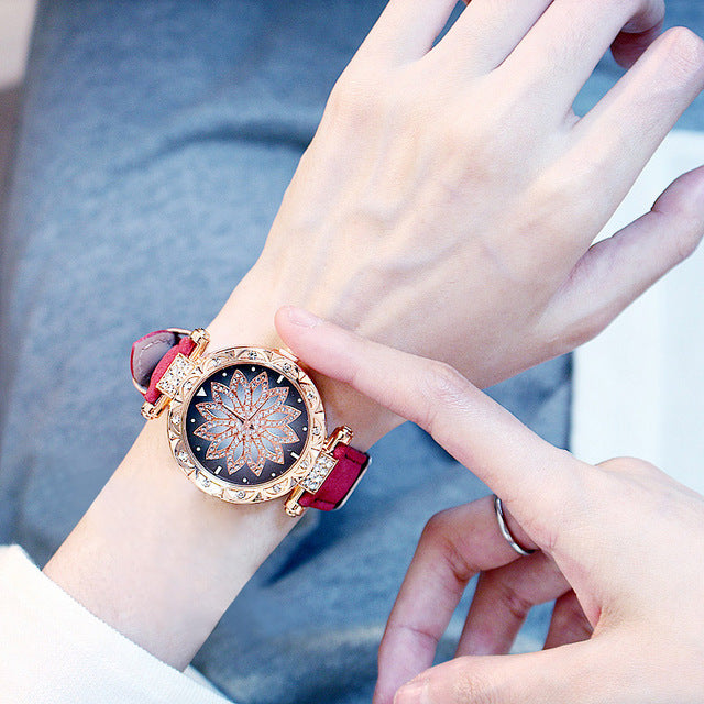 Relógio + Bracelete Céu Estrelado