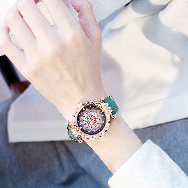Relógio + Bracelete Céu Estrelado