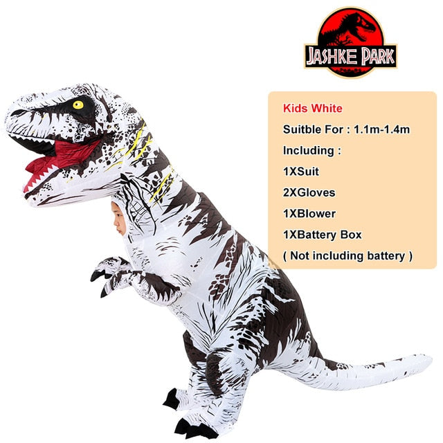 Fantasia de Dinossauro T REX Inflável | Adulto e Criança