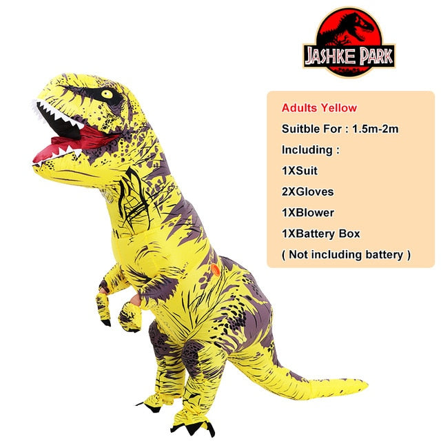 Fantasia de Dinossauro T REX Inflável | Adulto e Criança