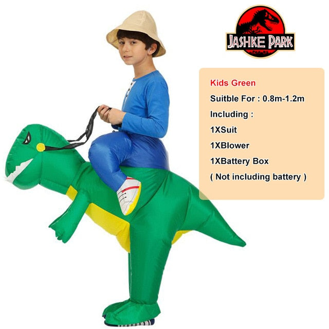 Fantasia de Dinossauro T REX Inflável | Adulto e Criança