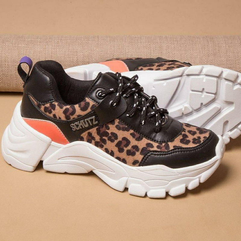 Tênis Schutz Chunky Preto Onça
